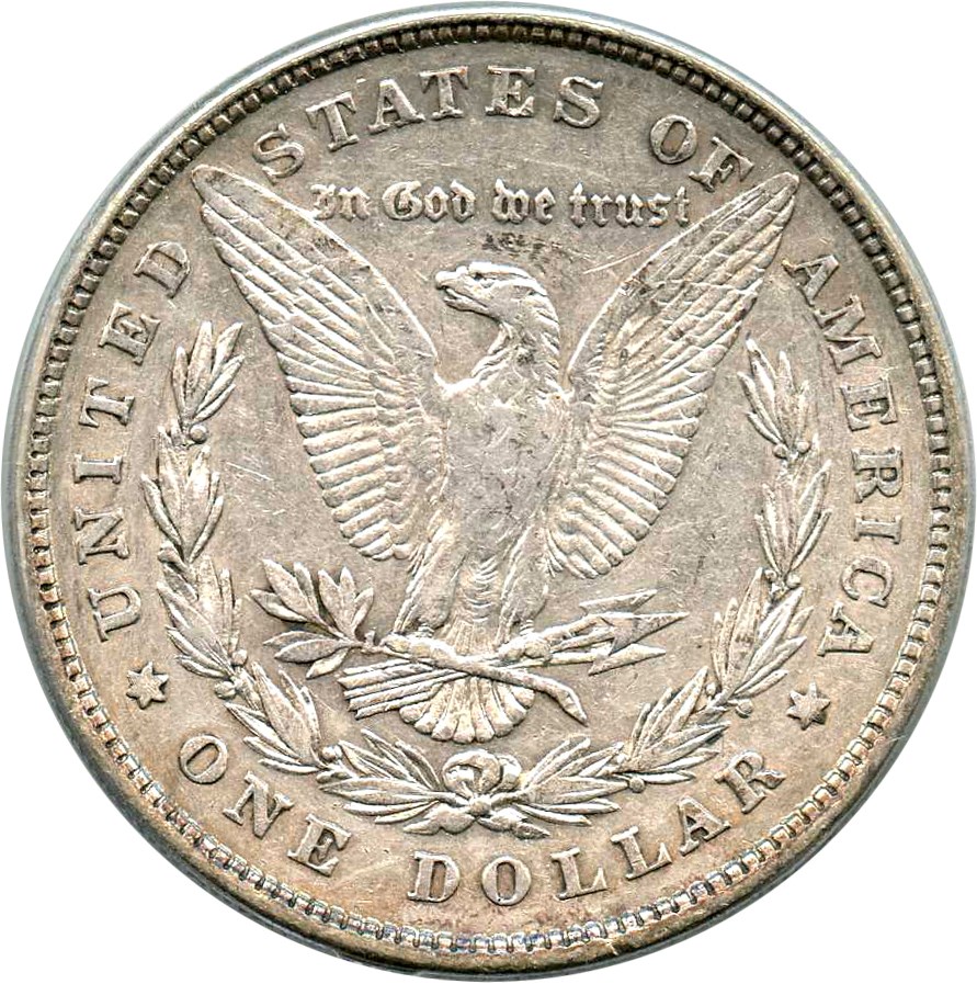 image for: Top 100 VAM: 1878 8TF $1 PCGS VF35 (VAM-5, Doubled RIB) 