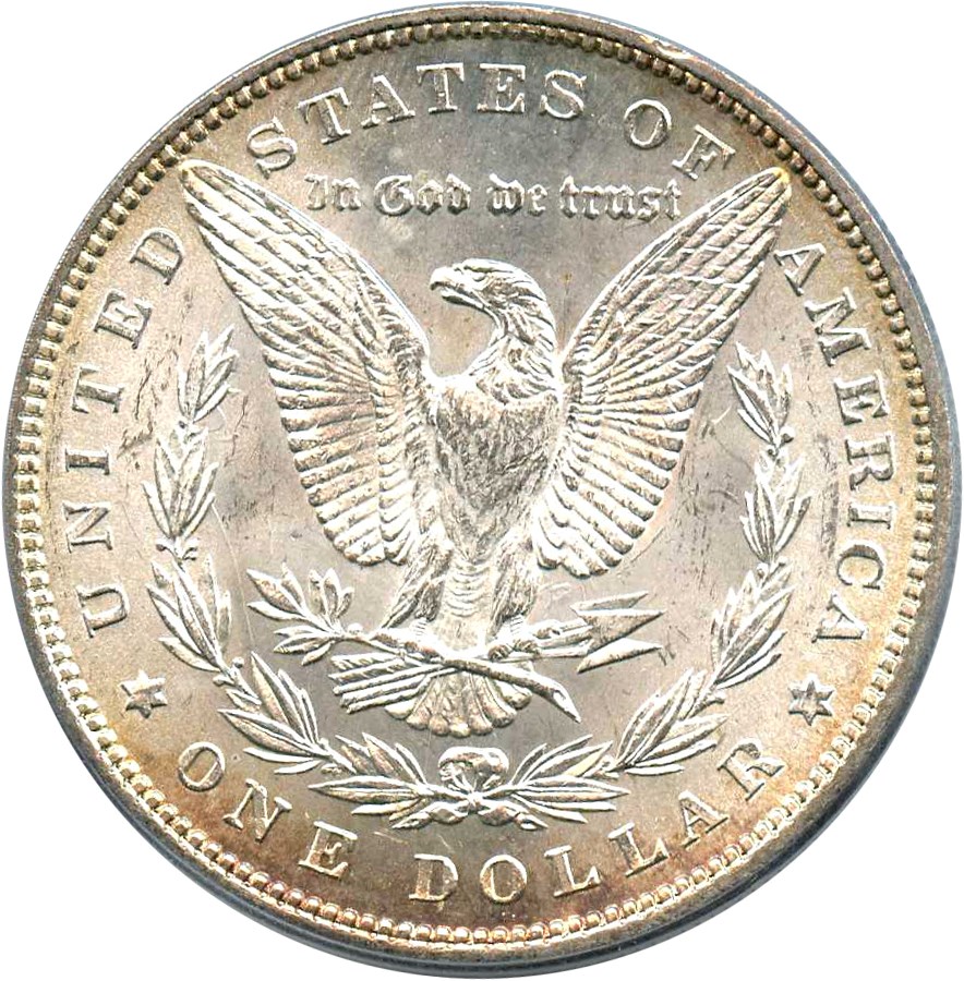 image for: Hot 50 VAM: 1884 $1 PCGS MS64 (VAM-2A, Partial E Rev) 