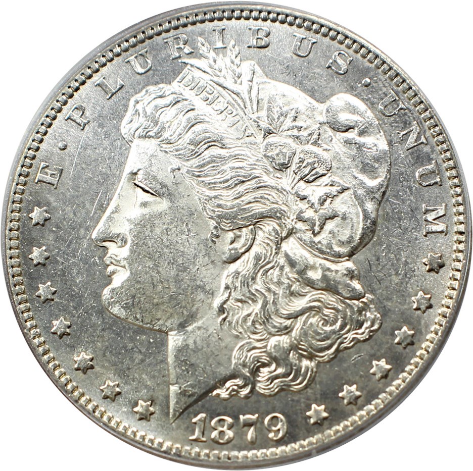 image for: Top 100 VAM: 1879-S $1 PCGS MS60 (VAM-43, Reverse of 1878) 