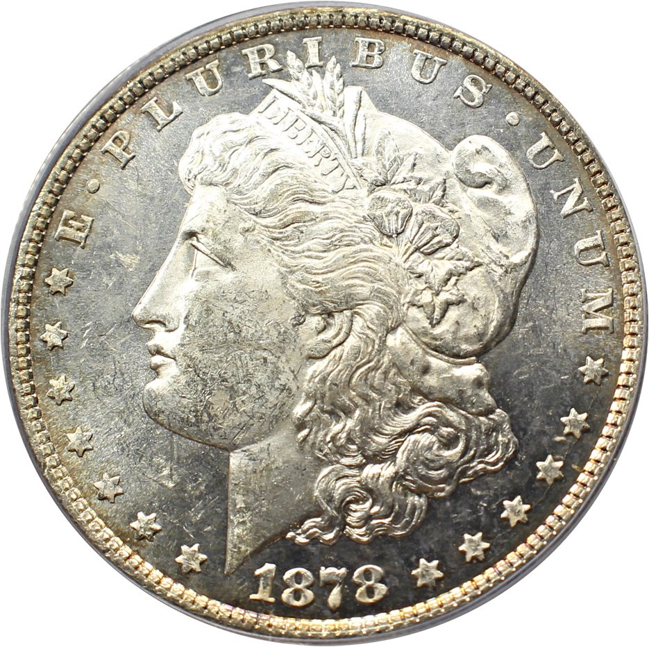 image for: 1878 8TF $1 PCGS MS62 (VAM-10, Notched 7)
