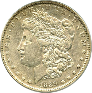 image for: Top 100 VAM: 1889-O $1 PCGS AU50 (VAM-2, Oval O)