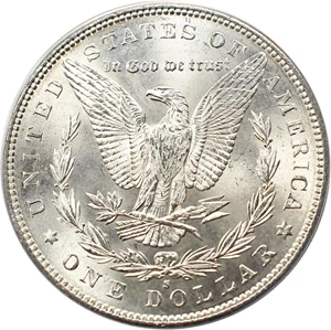 image for: Top 100 VAM: 1885-S $1 PCGS MS63 (VAM-6, S/S)