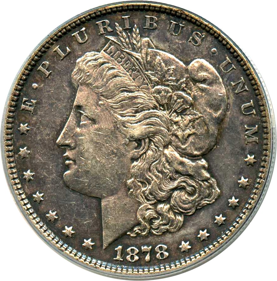 image for: Top 100 VAM: 1878 8TF $1 PCGS XF40 (VAM-15, Doubled Liberty) 