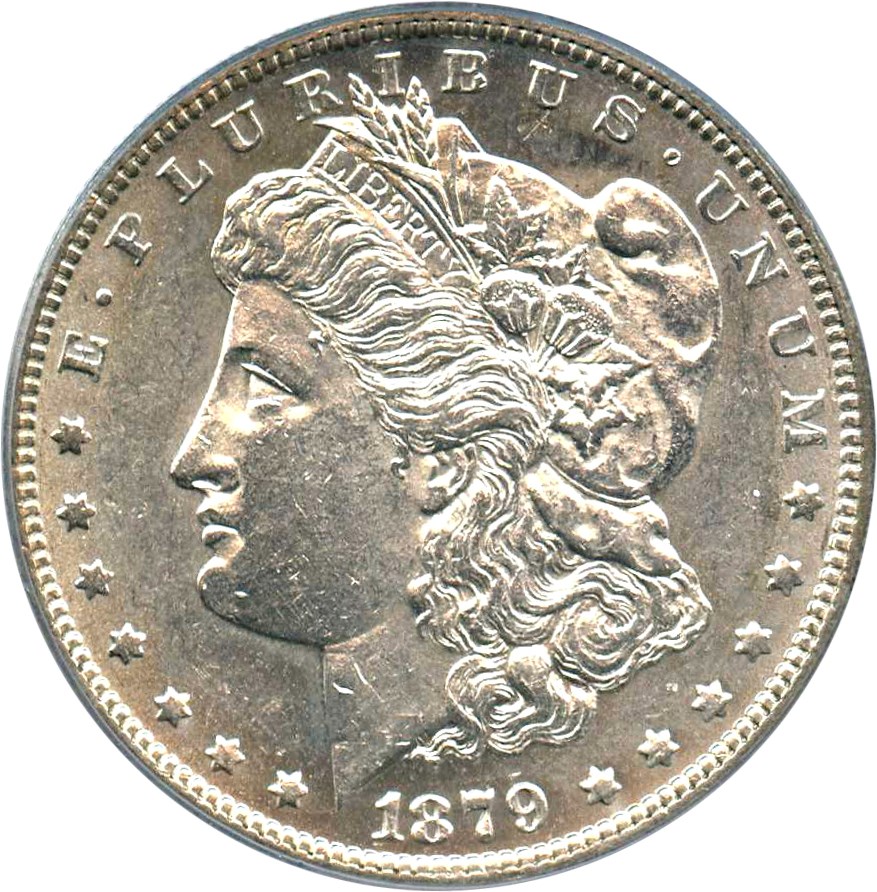 image for: Top 100 VAM: 1879-S $1 PCGS AU55 (Reverse of 1878, VAM-39) 