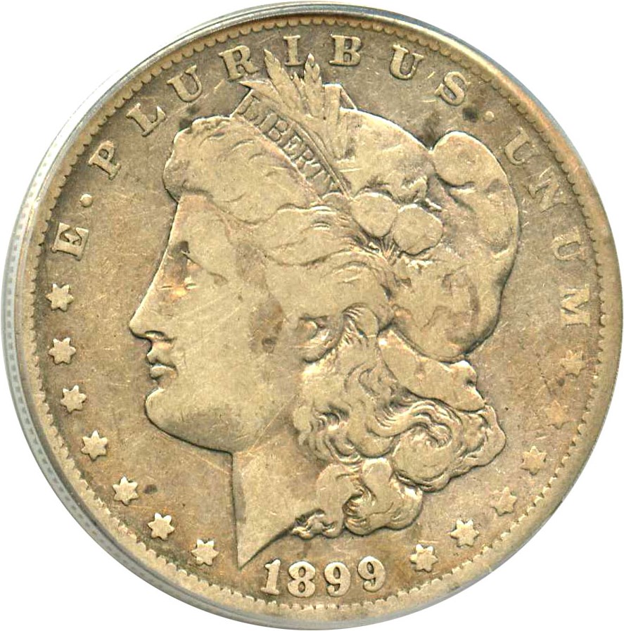 image for: Top 100 VAM: 1899-O $1 PCGS VG-10 (VAM-32, Micro O) 