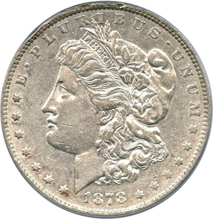 image for: Top 100 VAM: 1878 7TF $1 PCGS XF40 (Reverse of 1878, VAM-171, Tripled R)