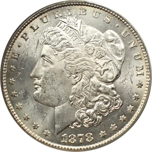 image for: Top 100 VAM: 1878 7TF $1 PCGS MS62 (Reverse of 1878, VAM-45, Dbl Talons)