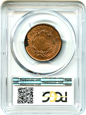 image for: 1819 1c PCGS/CAC MS63 RB (Small Date)