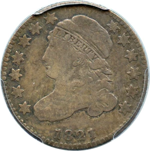 image for: 1821 10c PCGS VG-10 (Small Date)