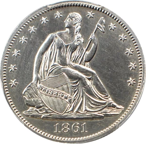 image for: 1861 50c PCGS Proof 62