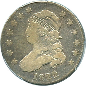 image for: 1822 25c PCGS F12
