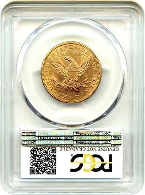 image for: 1885 $10 PCGS AU Details (Strk Removed)