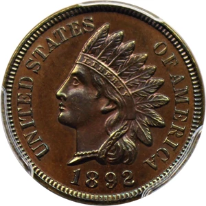 image for: 1892 1c PCGS Proof 65 BN