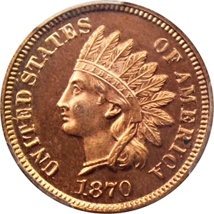image for: 1870 1c PCGS Proof 64 RD