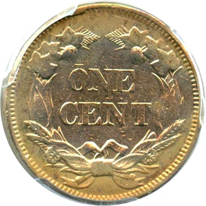 image for: 1858 Flying Eagle 1c PCGS XF Details (Smoothed, Small Letters)