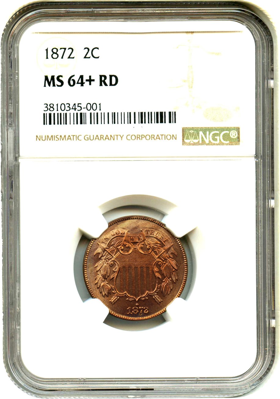 image for: 1872 2c NGC MS64+ RD