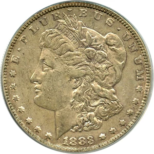 image for: Top 100 VAM: 1883 $1 PCGS/CAC XF45 (VAM-10, Sextupled Stars)