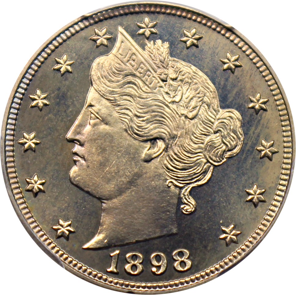 image for: 1898 5c PCGS/CAC Proof 66