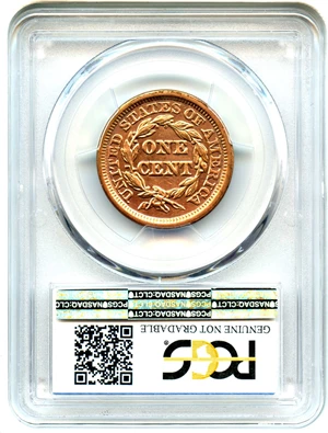 image for: 1848 1c PCGS AU Details (Cleaning)