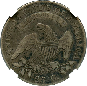 image for: 1820 25c NGC/CAC VG-08 (Small 0)
