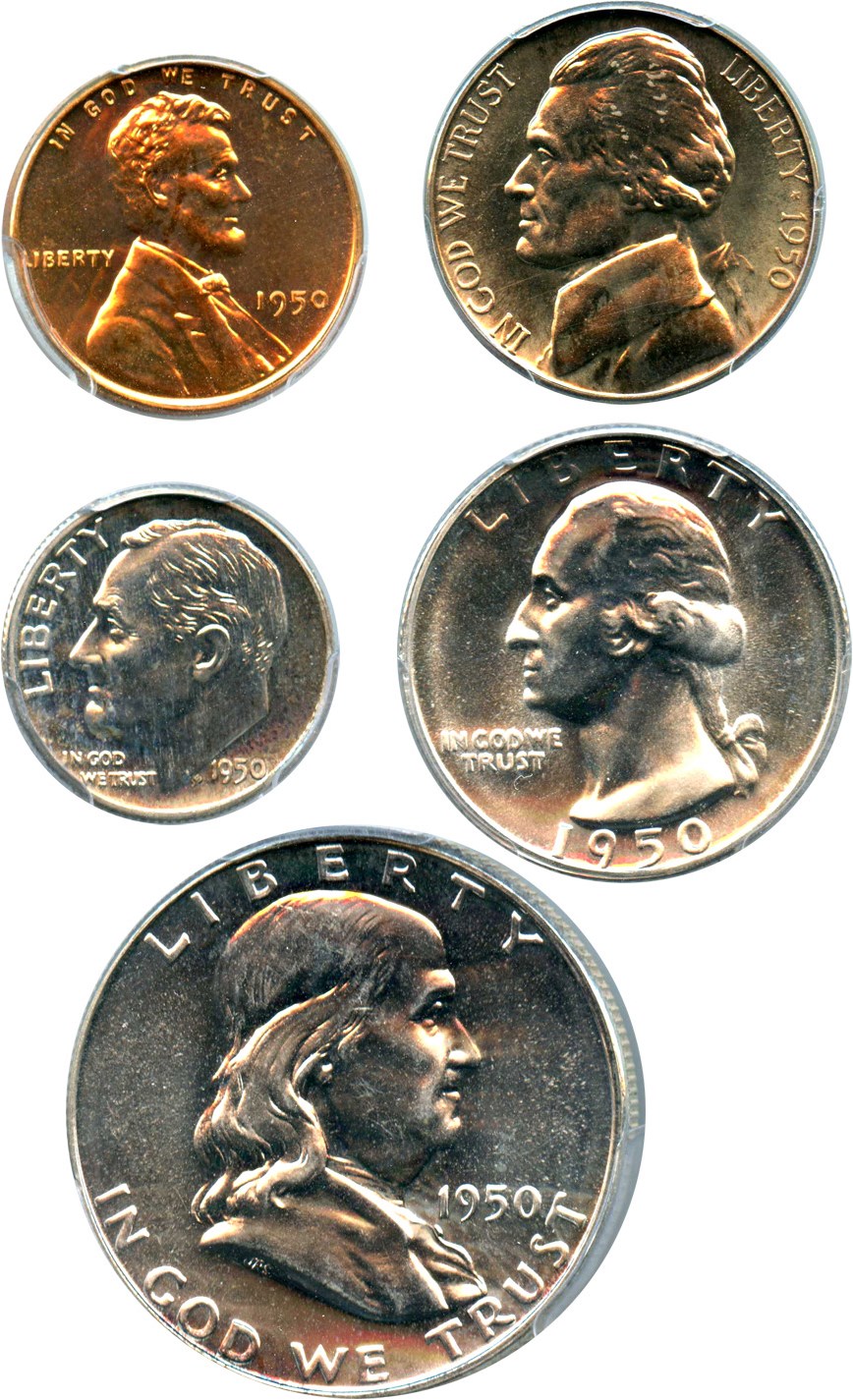 image for: 1950 Proof Set PCGS Proof 64-67