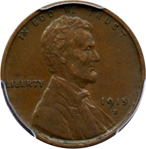 image for: 1915-D 1c PCGS AU55 BN