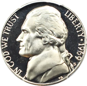image for: 1969-S 5c PCGS Proof 68 DCAM