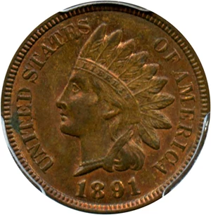 image for: 1891 1c PCGS MS63 RB