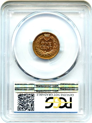 image for: 1865 1c PCGS AU Details (Smoothed, Fancy 5)