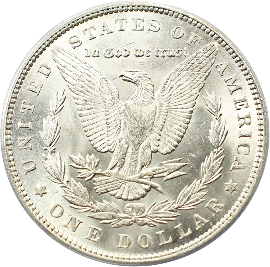 image for: Top 100 VAM: 1891 $1 PCGS/CAC MS63 (VAM-2, Doubled Ear) 