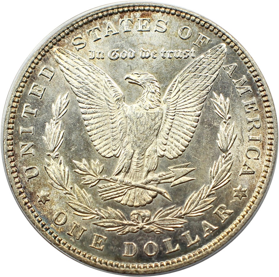 image for: Top 100 VAM: 1880 $1 PCGS/CAC MS64 (VAM-9, 8/7 Stem) 