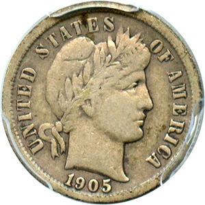 image for: 1905-O 10c PCGS VF25