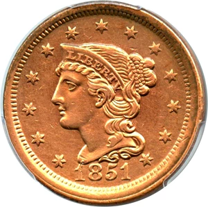 image for: 1851 1c PCGS AU Details (Cleaning)