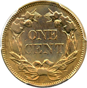 image for: 1858 Flying Eagle 1c PCGS AU Details (Smoothed, Large Letters)