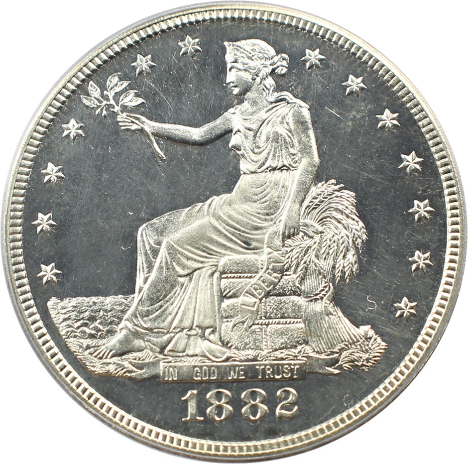 image for: 1882 Trade$ PCGS/CAC Proof 64 CAM