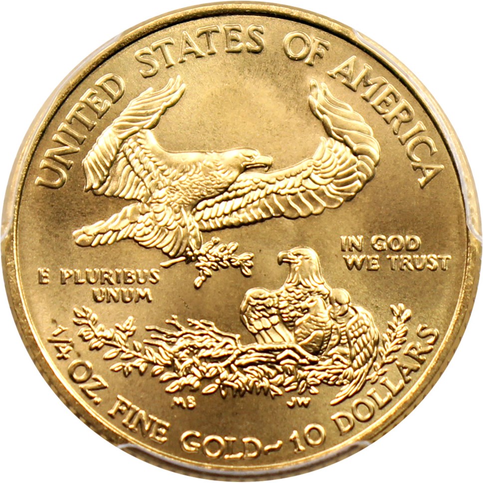 image for: 2011 Gold Eagle $10 PCGS MS69 (25th Anniversary)