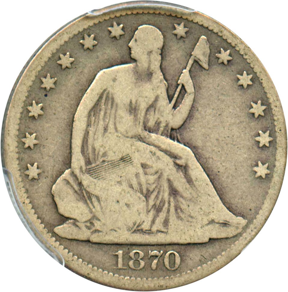 image for: 1870-S 50c PCGS VG-08