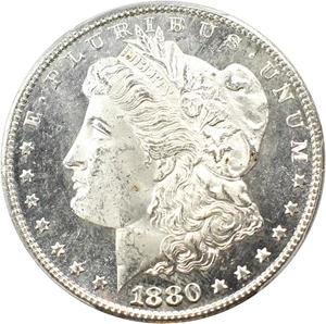 image for: 1880/9-S $1 PCGS MS65+ PL