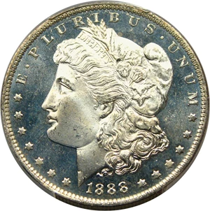 image for: 1888-O $1 PCGS/CAC MS66+ DMPL