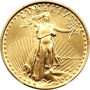 image for: 1986 Gold Eagle $10 PCGS MS69
