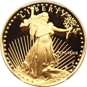 image for: 1989-P Gold Eagle $10 PCGS Proof 69 DCAM