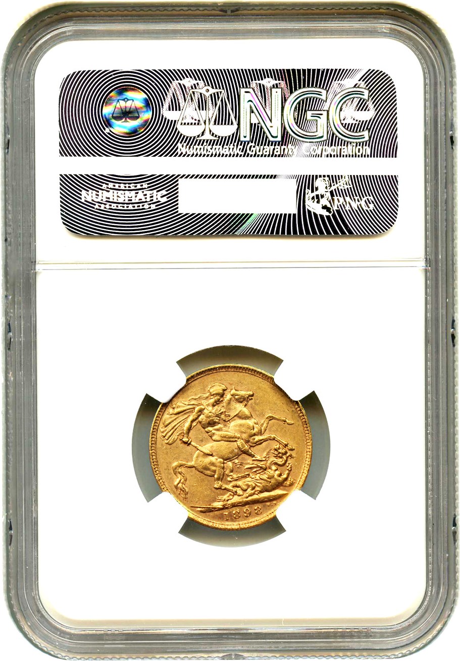 image for: Great Britain: 1898 Gold Sovereign NGC AU55 (KM-785)