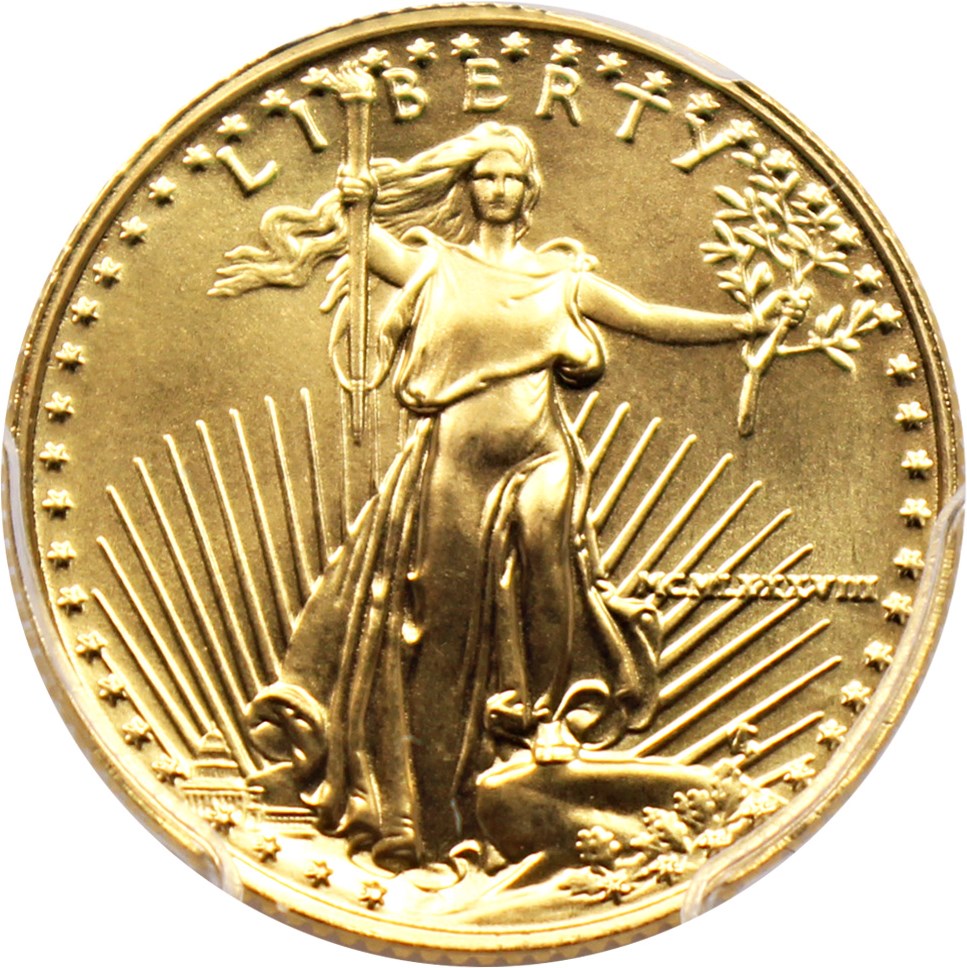 image for: 1988 Gold Eagle $10 PCGS MS69