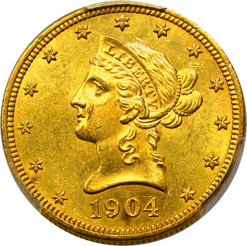 image for: 1904 $10 PCGS MS63