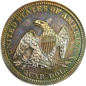 image for: 1846 25c PCGS Proof 64
