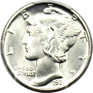 image for: 1931 10c PCGS MS65 FB