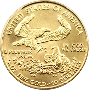 image for: 1989 Gold Eagle $10 PCGS MS69