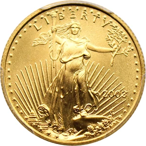 image for: 2003 Gold Eagle $10 PCGS MS69