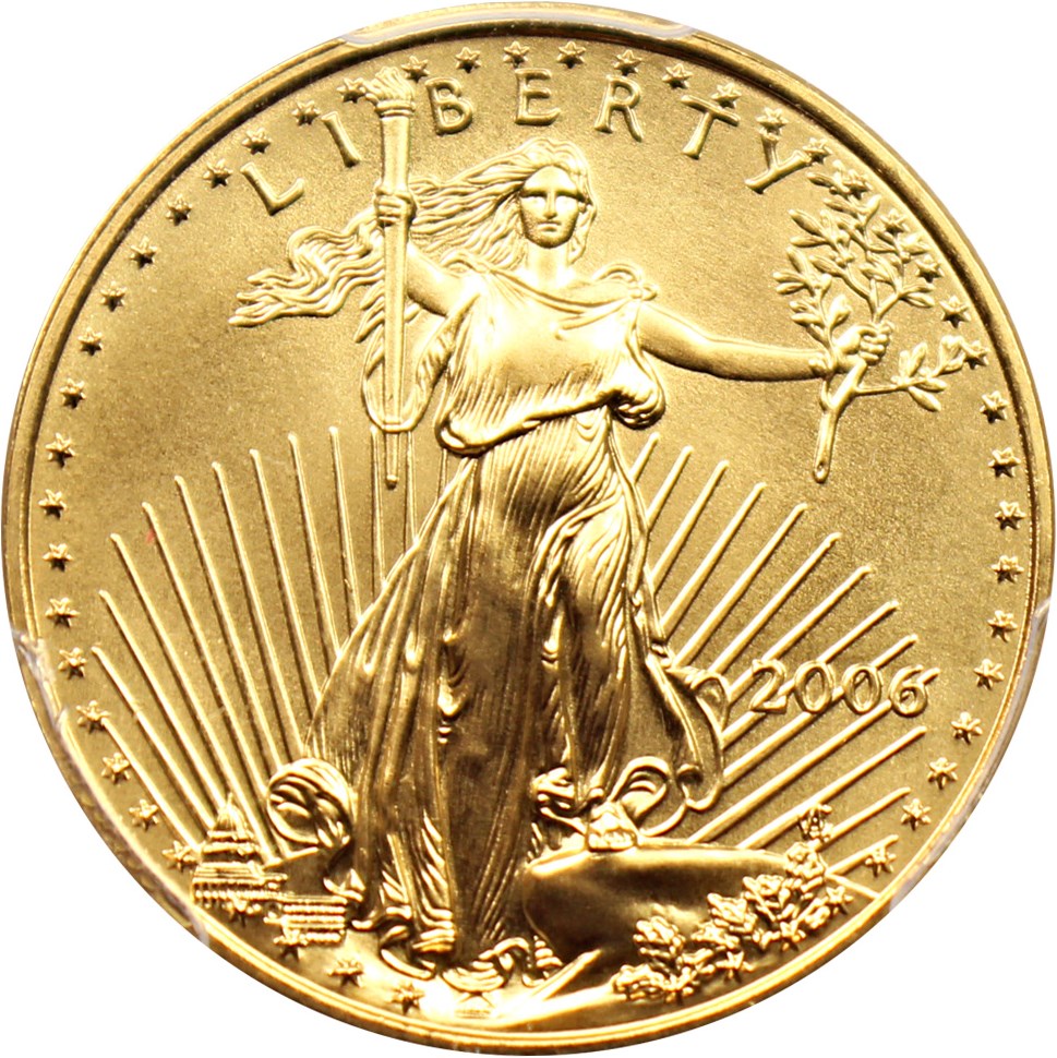 image for: 2006 Gold Eagle $25 PCGS MS69