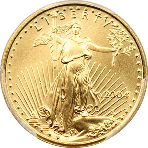 image for: 2004 Gold Eagle $10 PCGS MS69